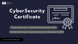 Cybersecurity certificate